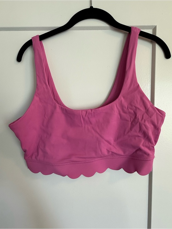 JoyLab Tops - JoyLab Pink Scallop Hem Bralette